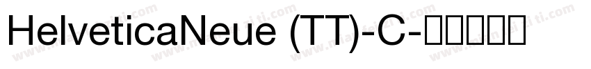 HelveticaNeue (TT)-C字体转换
